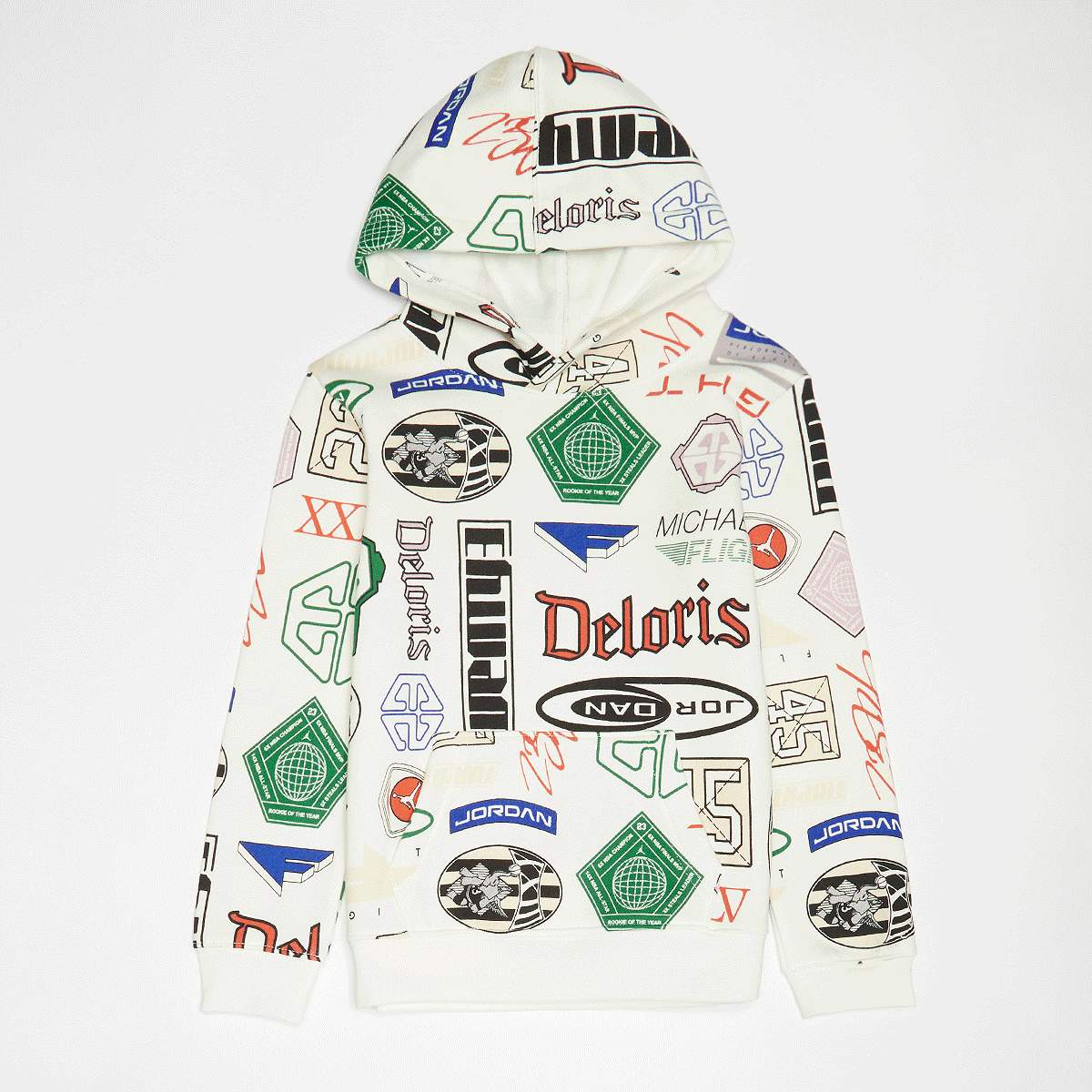 Jordan JDB Michael Brooklyn All Over Print Fleece Pullover Set unisex Baby Rompers & Sets beige 98 Kleding