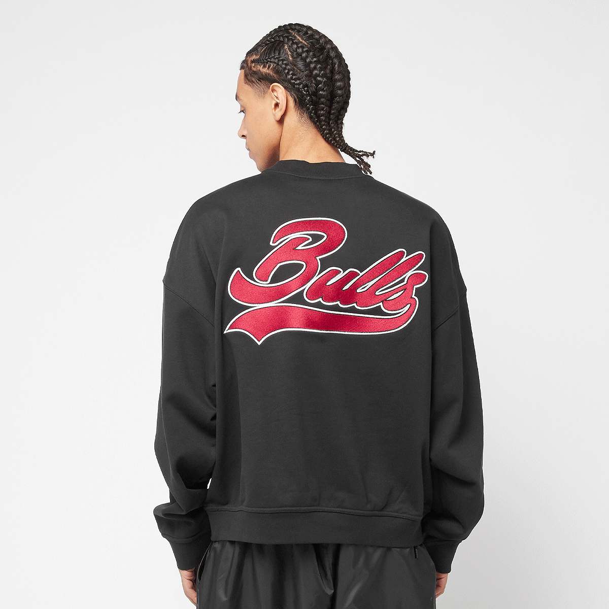 Mitchell & Ness, NBA Oversweep Crewneck Sweater Chicago Bulls, black