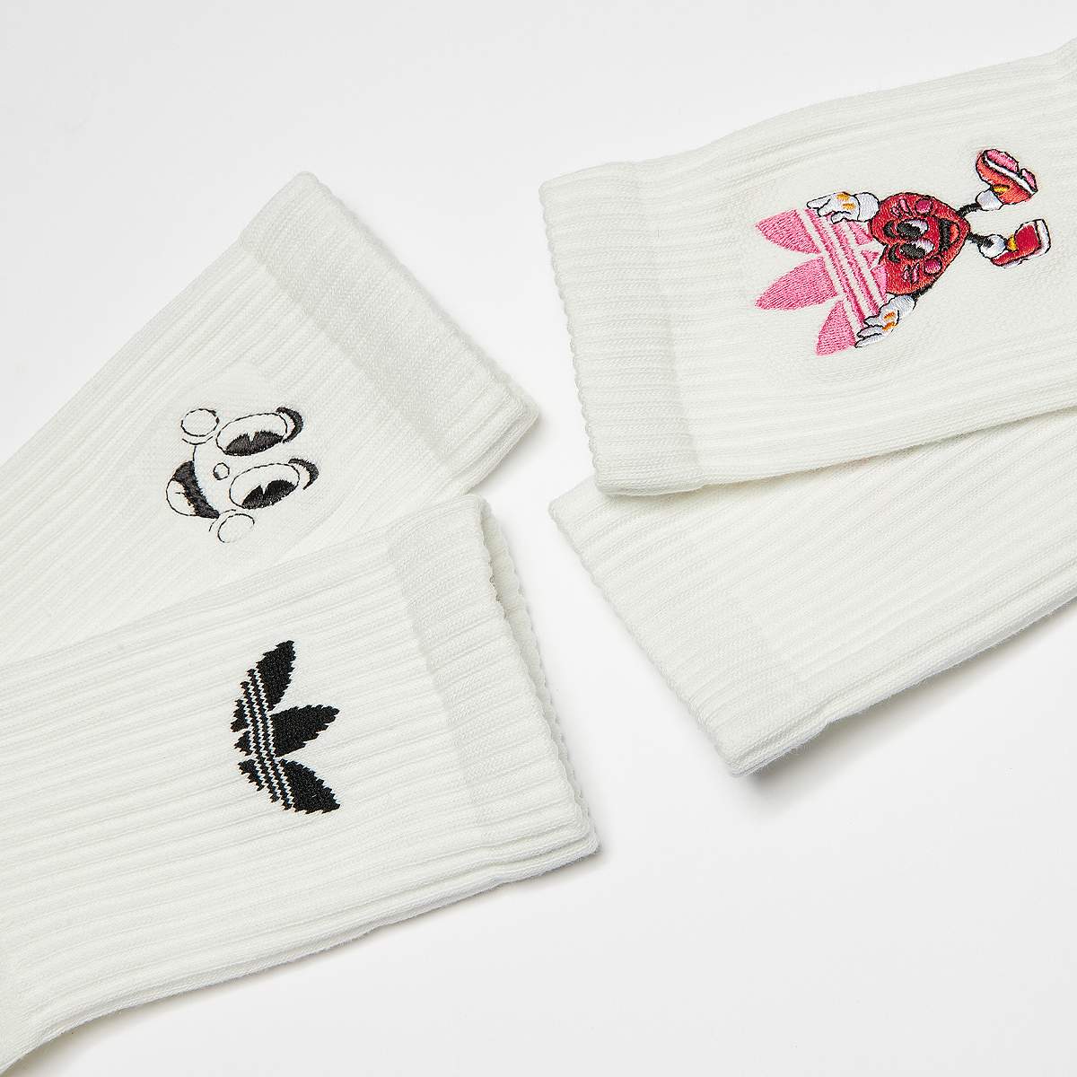 adidas Originals Crew Sokken Nelson Valentine (2 Pack) Sokken in wit formaten: 34-36