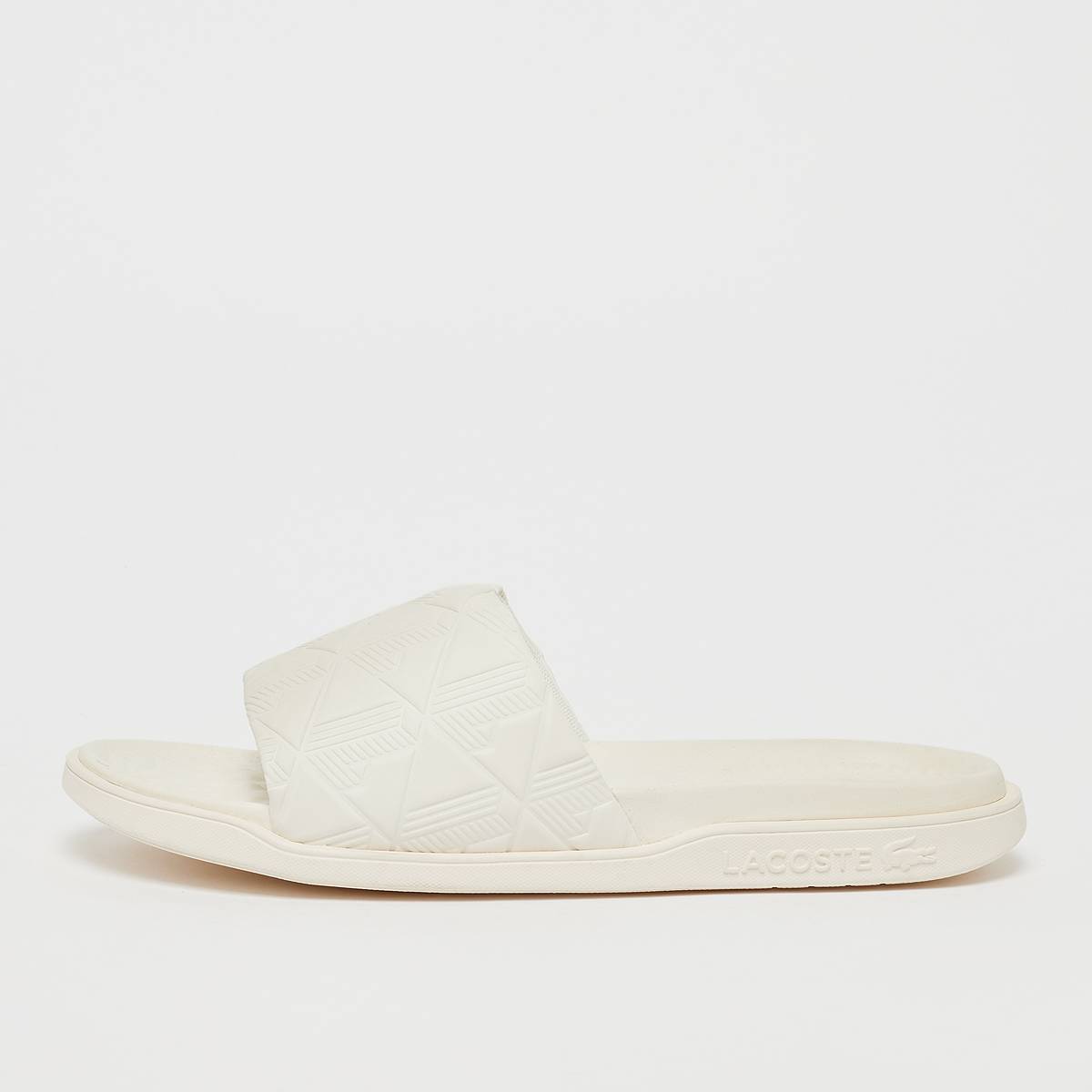 Lacoste SERVE SLIDE DUAL 1251CMA MONOGRAM wht blk Slides & Sandalen in wit formaten: 39.5