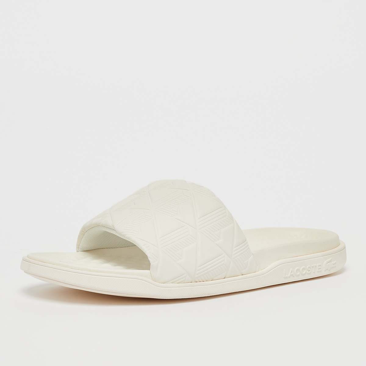 Lacoste SERVE SLIDE DUAL 1251CMA MONOGRAM wht blk Slides & Sandalen in wit formaten: 39.5