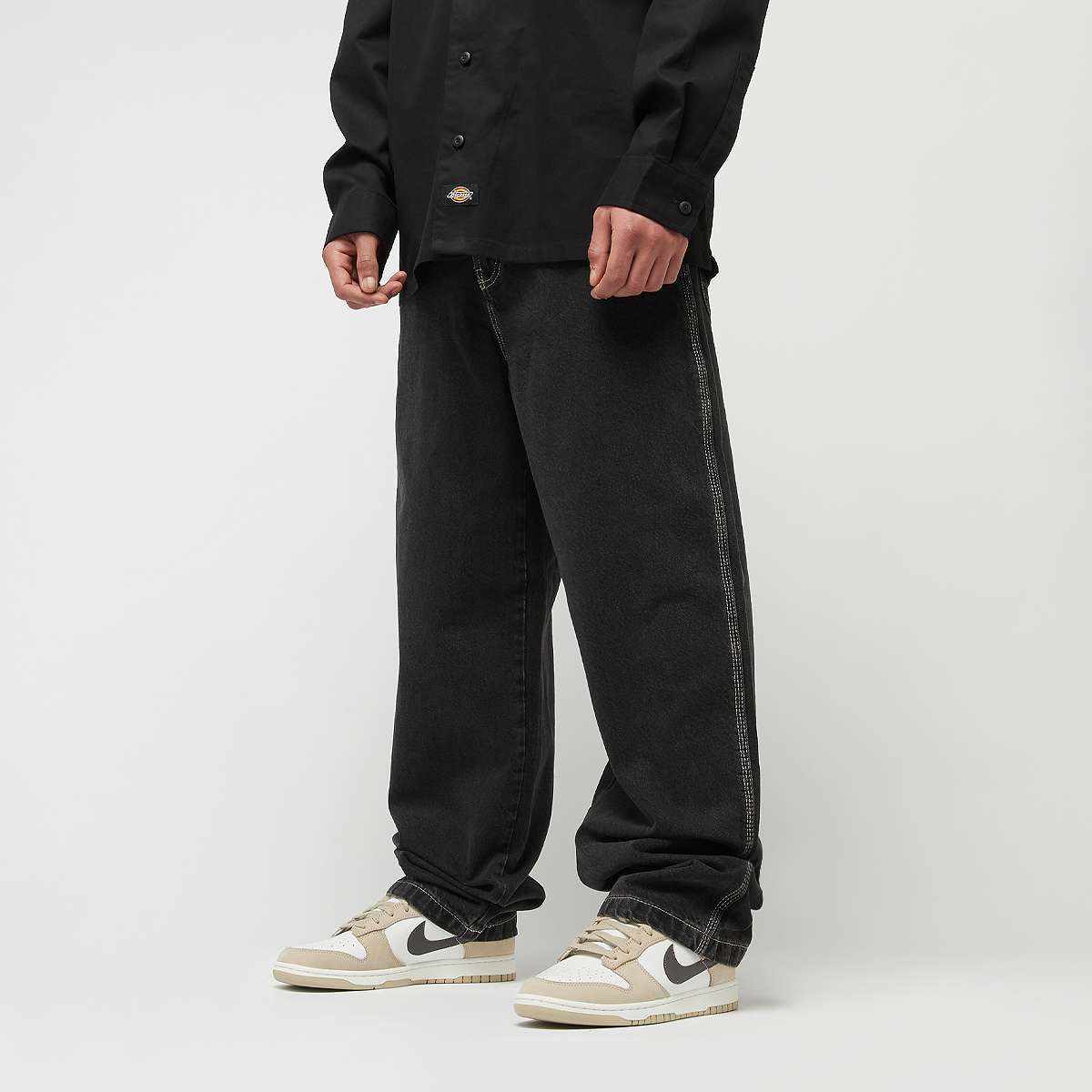 Dickies Madison Baggy Fit Denim Spijkerbroeken in zwart formaten: 30 32