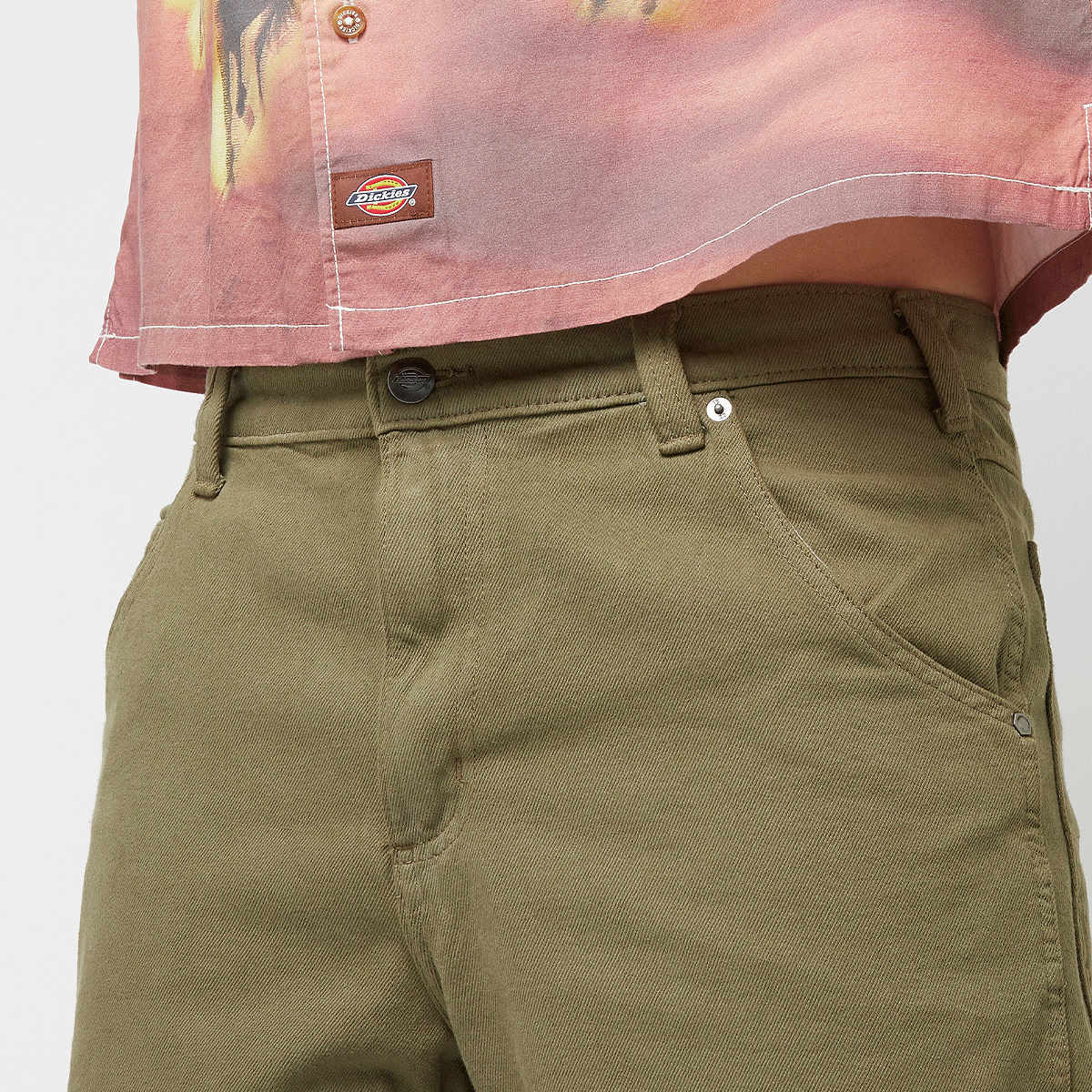 Dickies Garyville Denim Short men Shorts groen Kleding