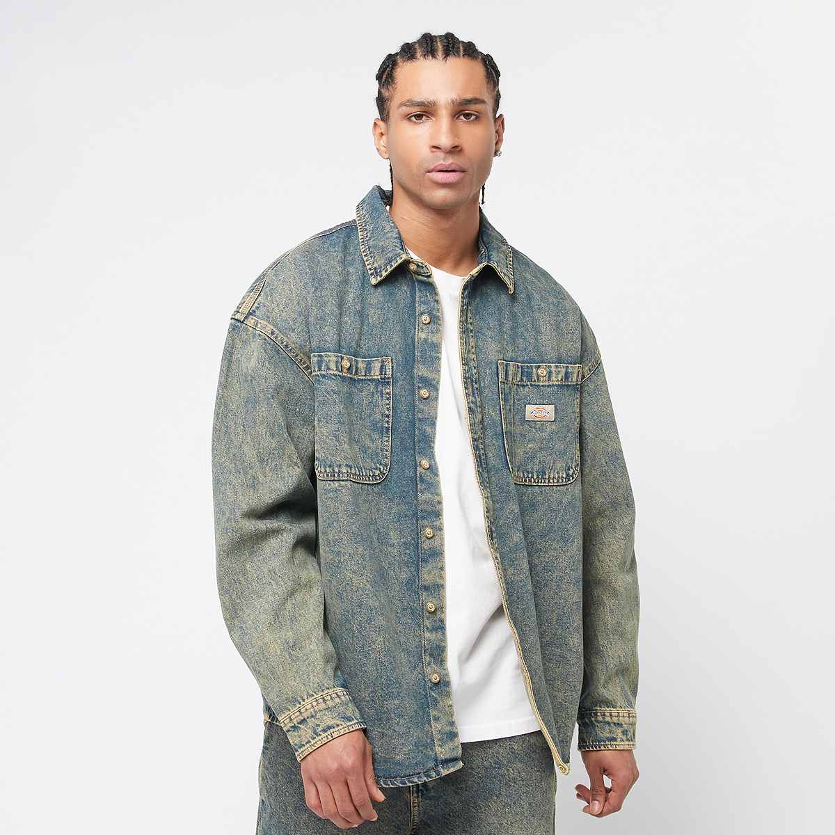 Dickies, Houston Longsleeve Shirt, blue
