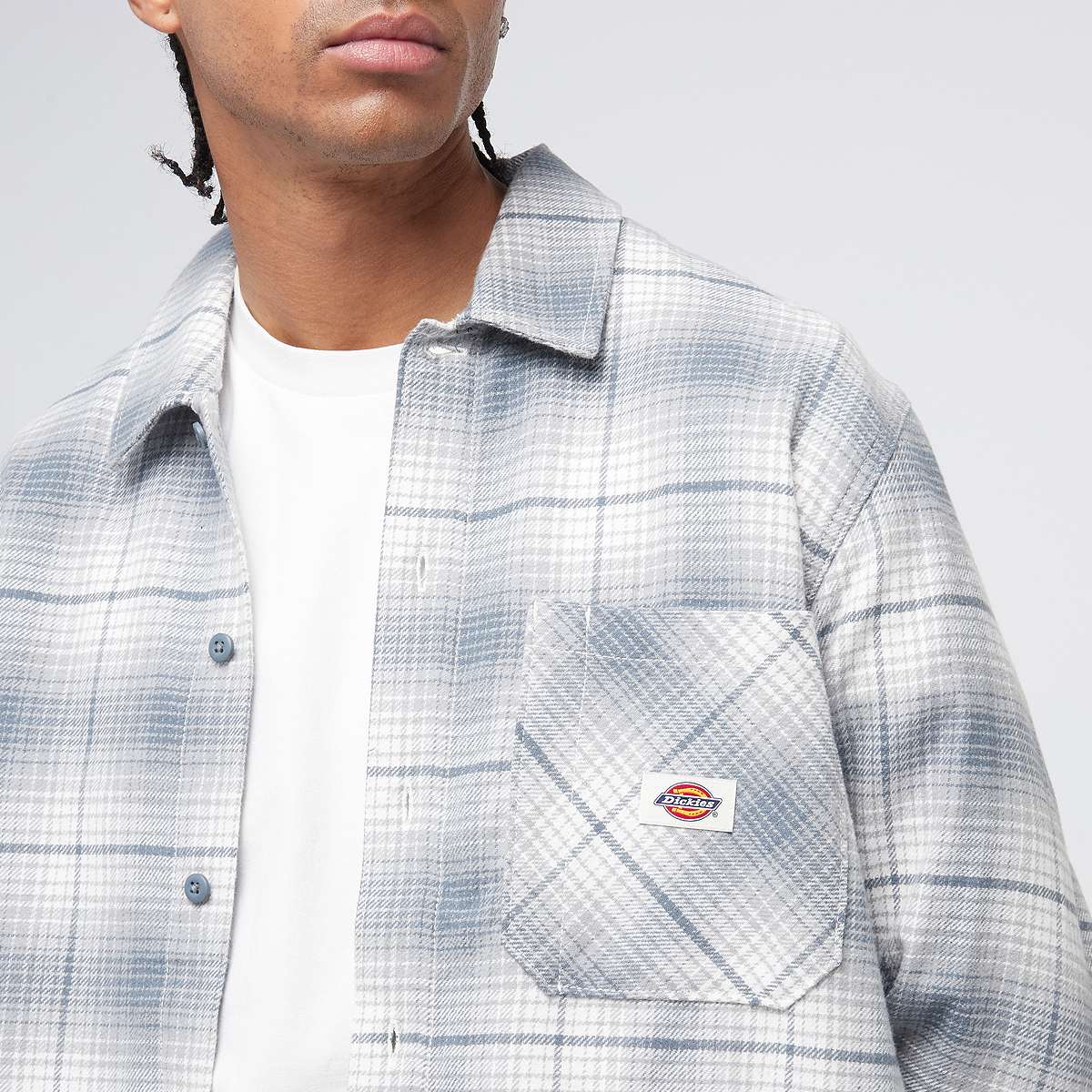 Dickies Forest Check Shirt men Overhemden blauw Maat S Kleding
