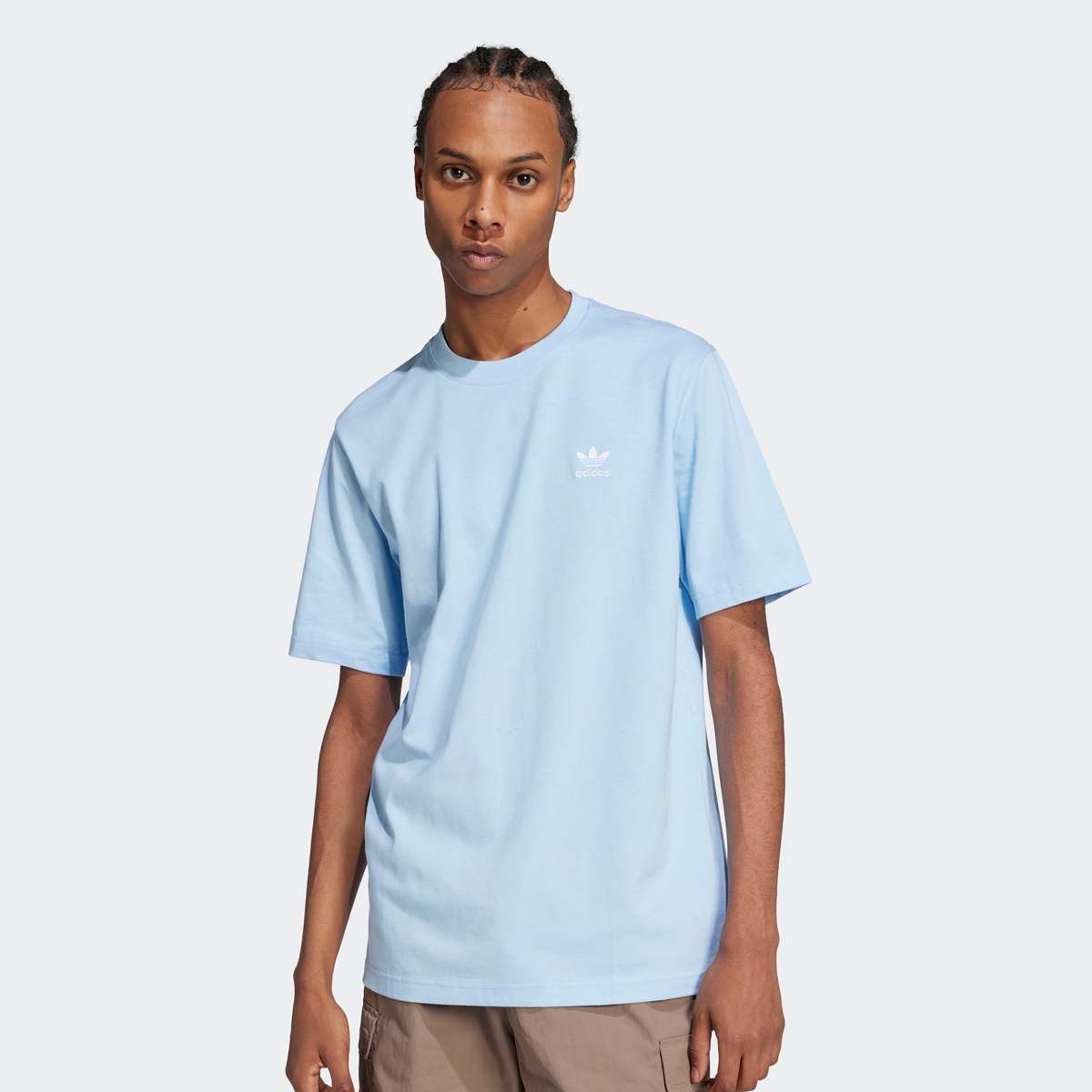 adidas Originals Trefoil Essentials T-shirt men T-Shirts & Polo's blauw Maat S Kleding