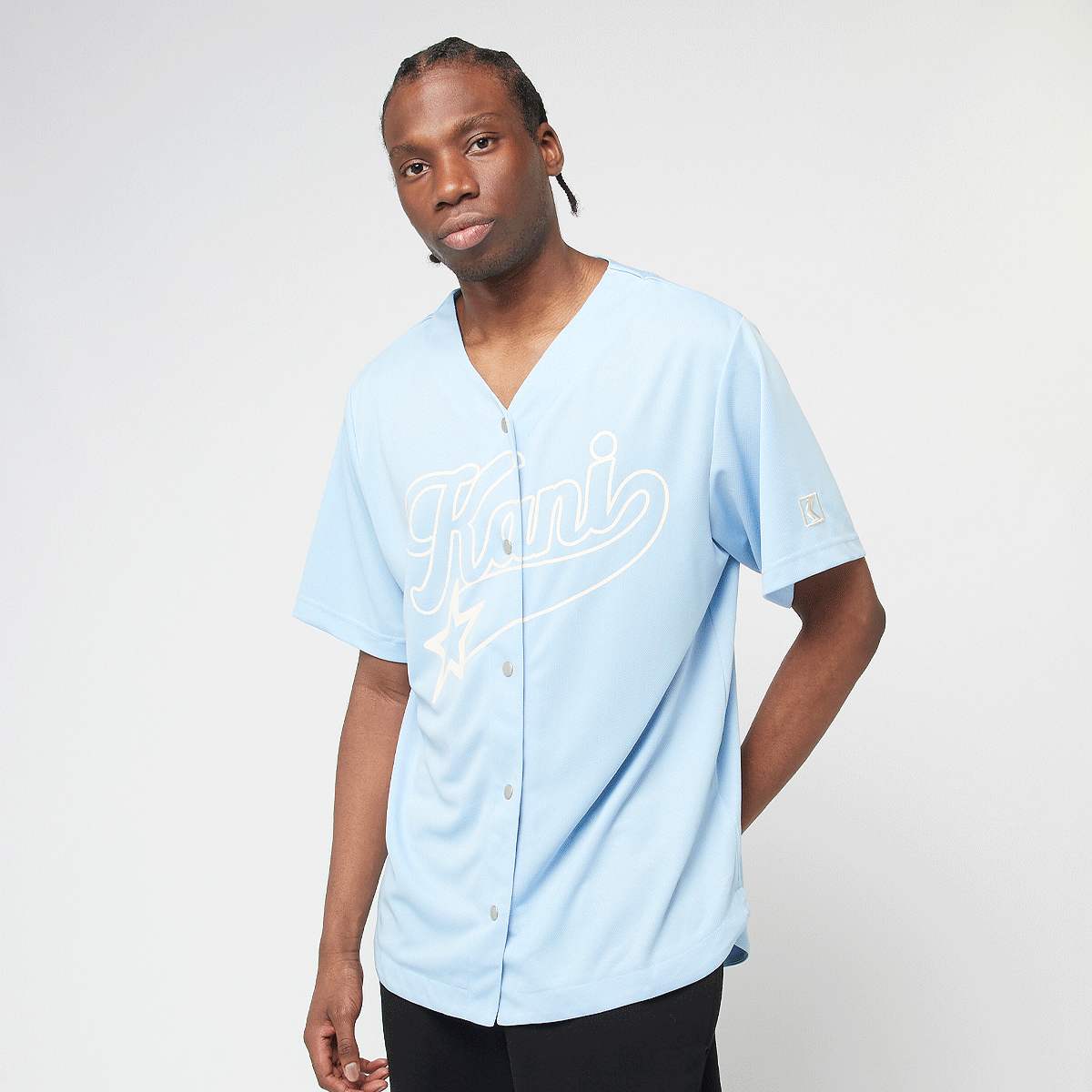 Karl Kani, Kani Varsity Star Baseball Shirt, blue
