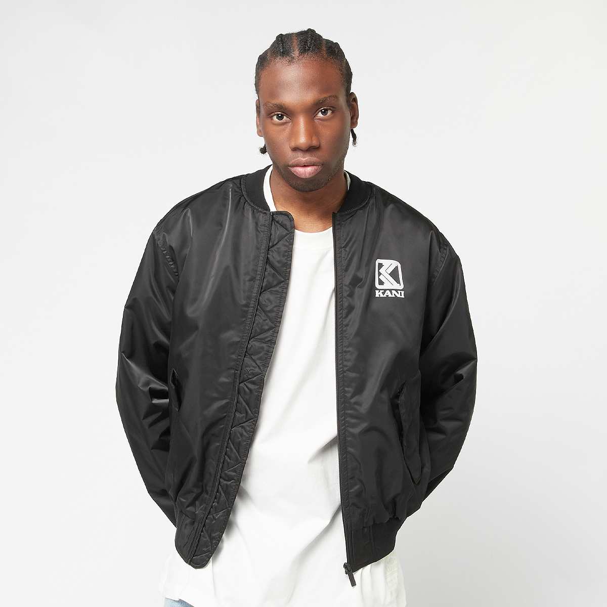 Karl Kani Og Bomber Jacket Men Bomberjacks zwart Maat XL Kleding