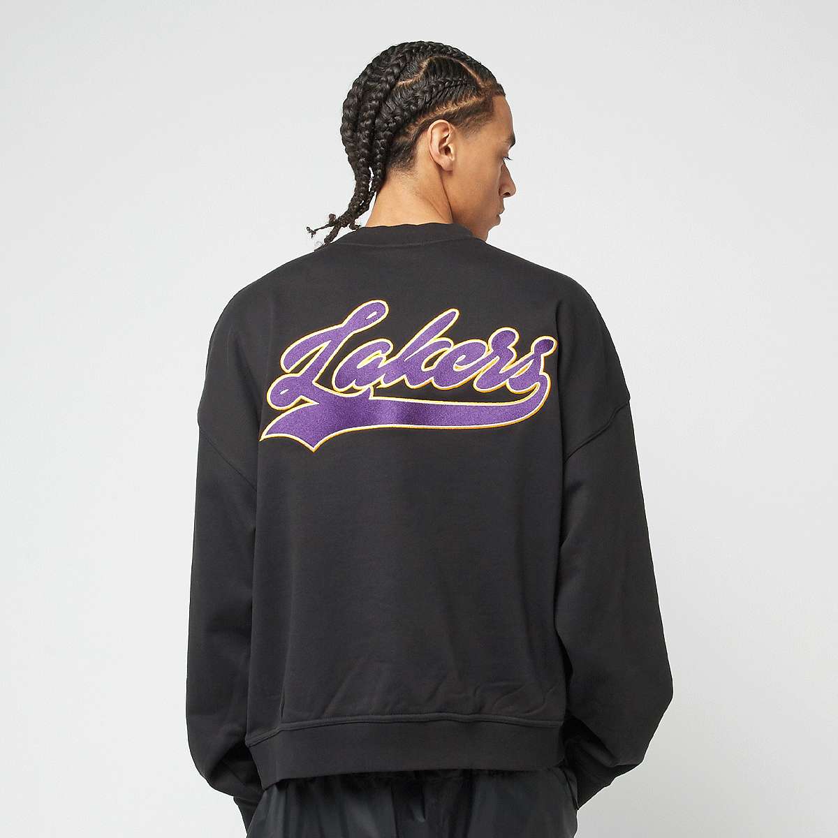 Mitchell & Ness, NBA Oversweep Crewneck Sweater LA Lakers, black