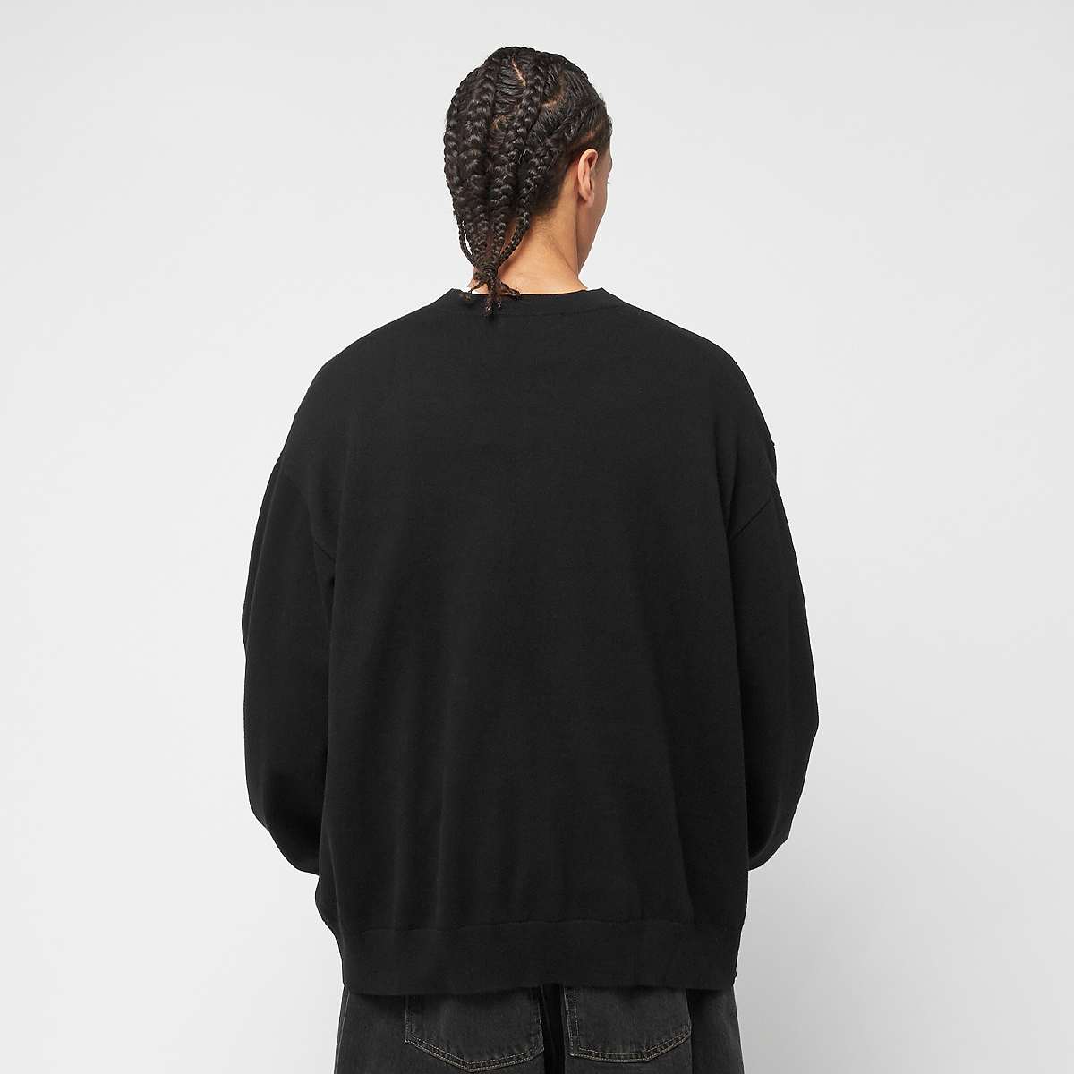 Another Cotton Lab Chenille Oversize Knit Sweatshirt men Hoodies & Sweaters zwart Maat S Kleding