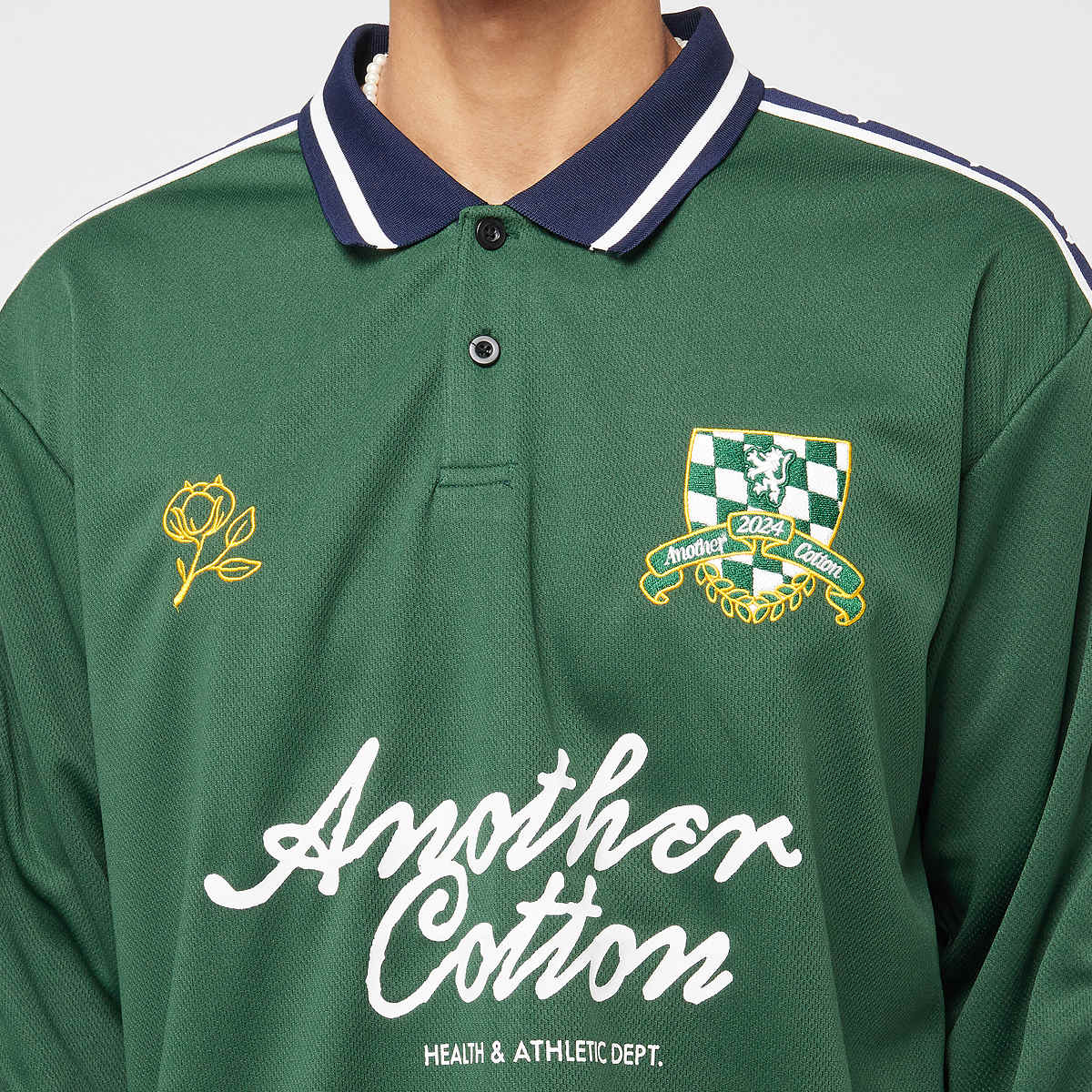 Another Cotton Lab Longsleeve Sport Jersey men Longsleeves groen Maat S Kleding