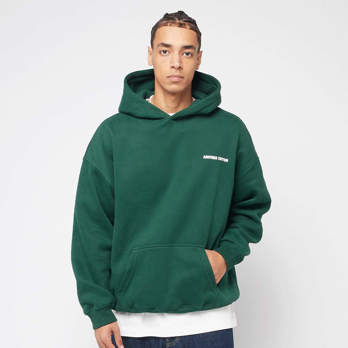 Another Cotton Lab ATHL. CLUB OVERSIZED HOODIE bottle green Hoodies & Sweaters in groen formaten: S