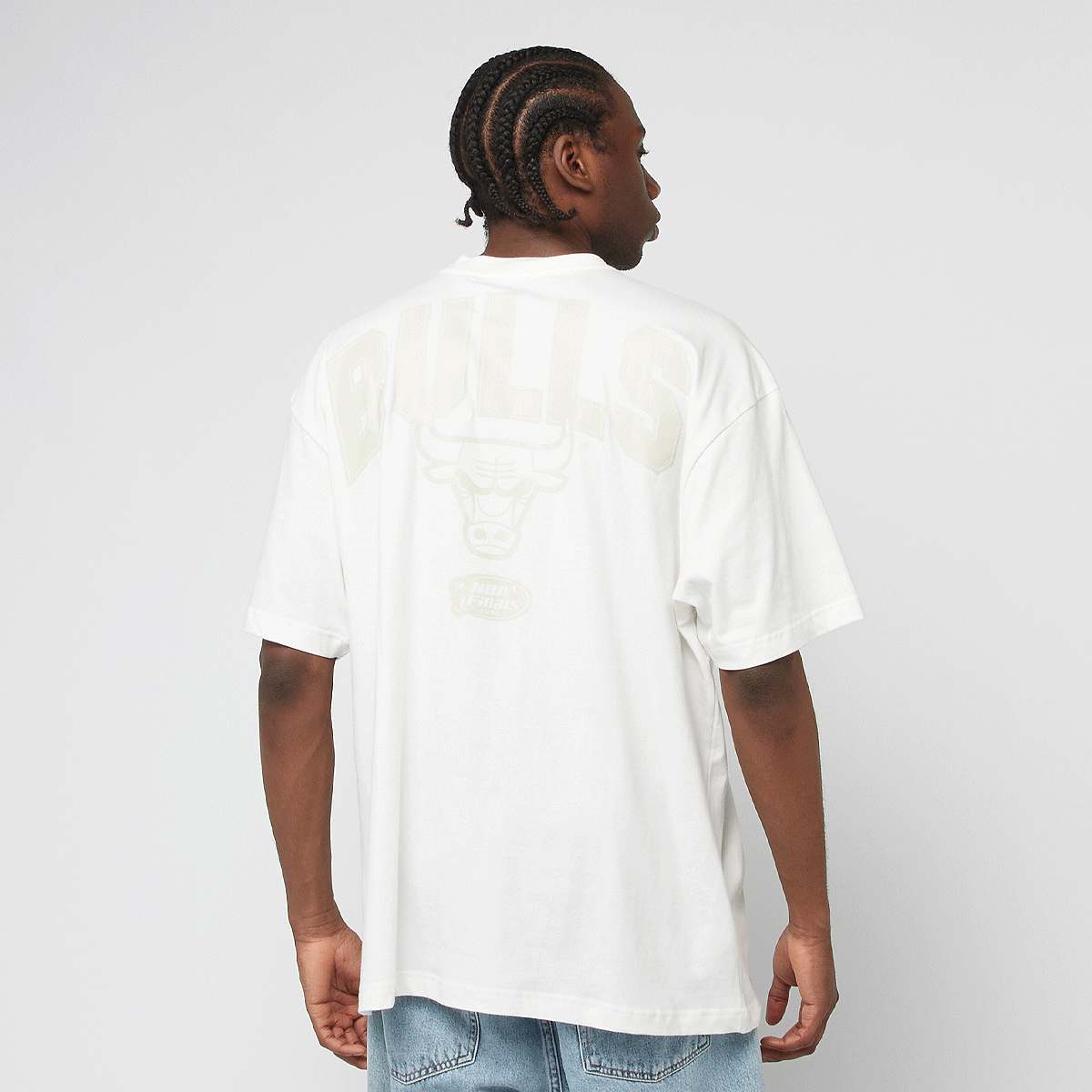 Mitchell & Ness NBA Elite Neutrals Oversized Tee Chicago Bulls men T-Shirts Polo's wit Maat S Kleding