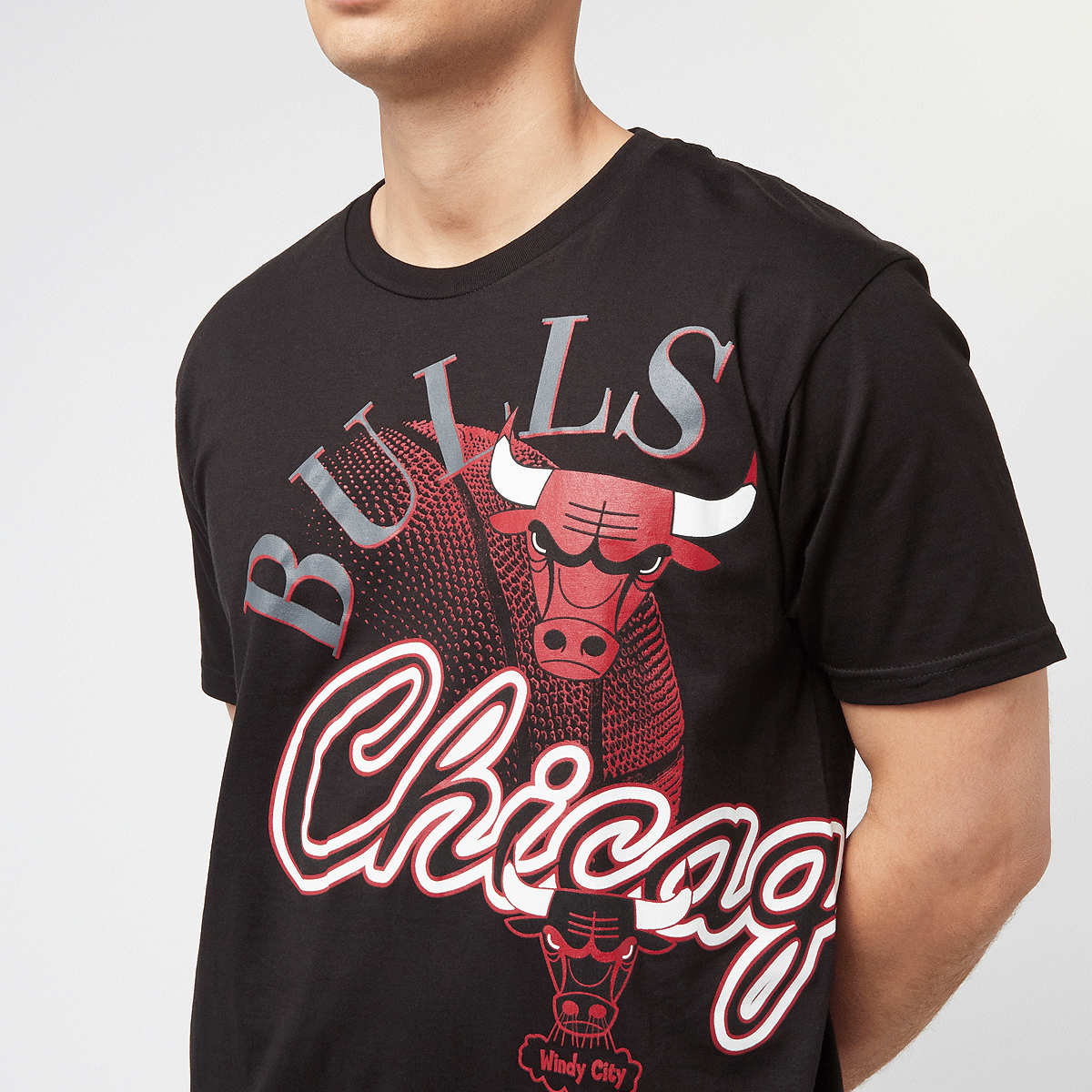 Mitchell & Ness NBA Maxed Out Tee Chicago Bulls men T-Shirts Polo's zwart Maat S Kleding