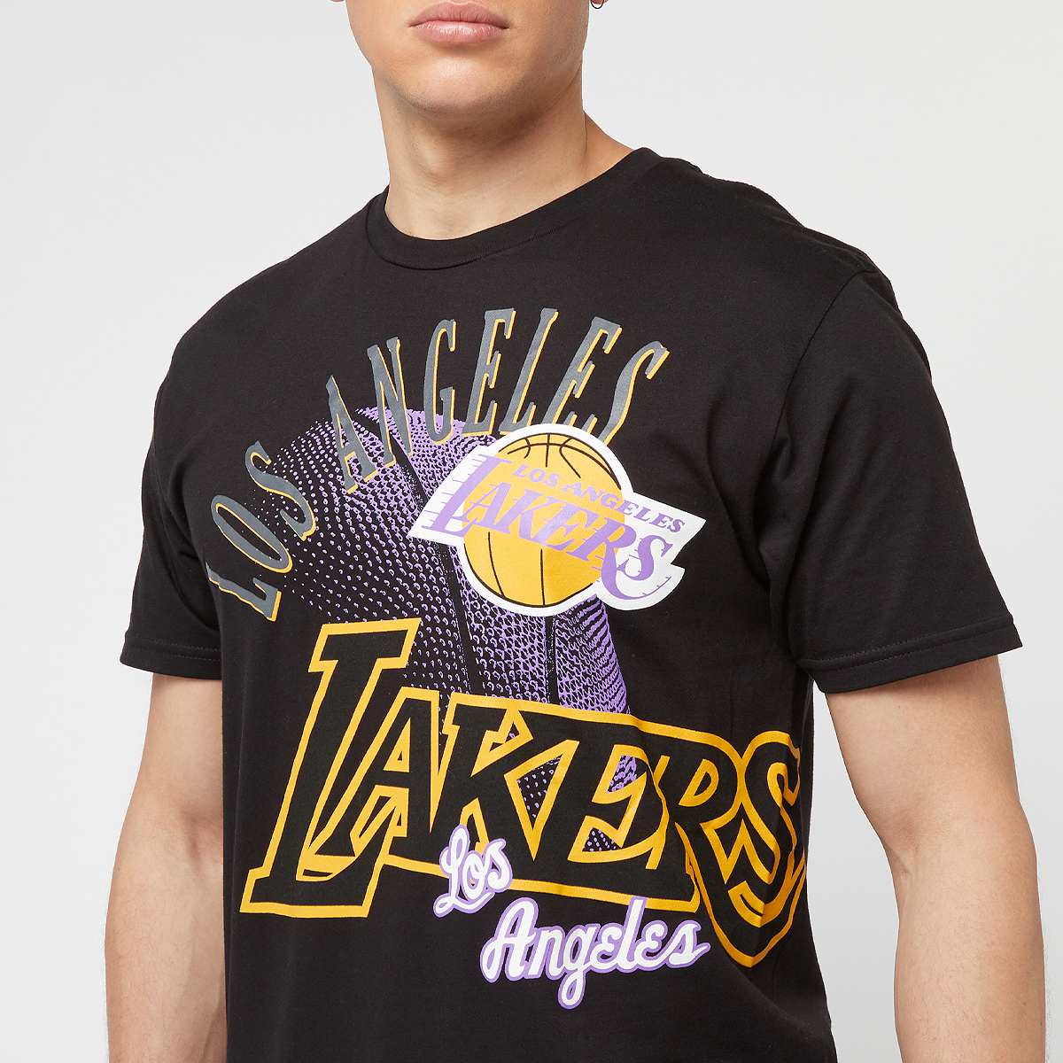 Mitchell & Ness NBA Maxed Out Tee Los Angeles Lakers men T-Shirts Polo's zwart Maat S Kleding
