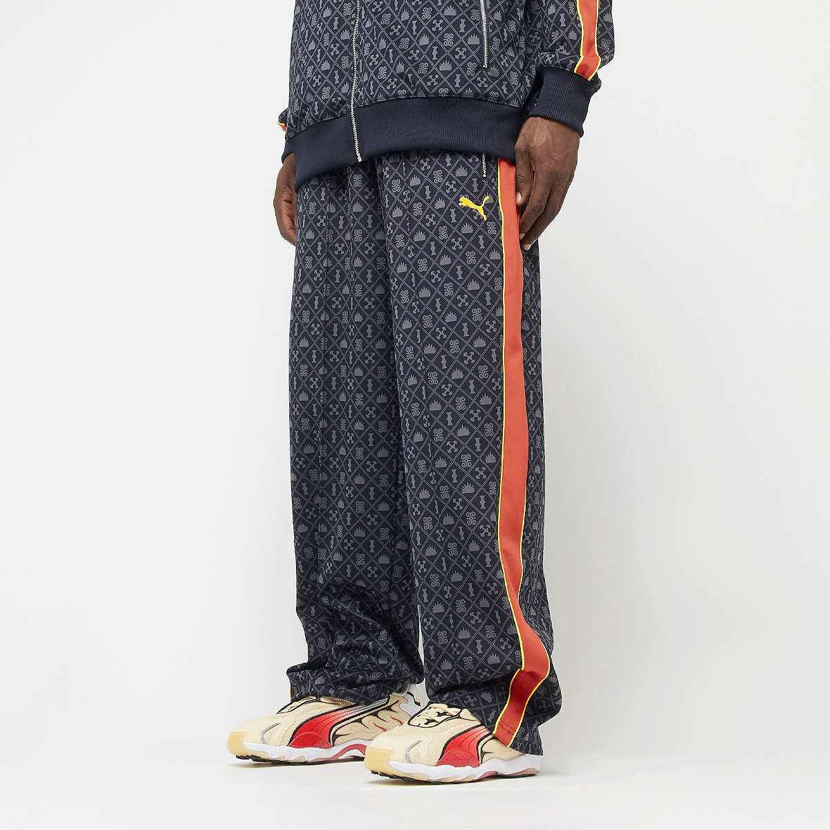 PUMA, T7 Road To Unity All Over Print Relaxed Straight TP DK, blue