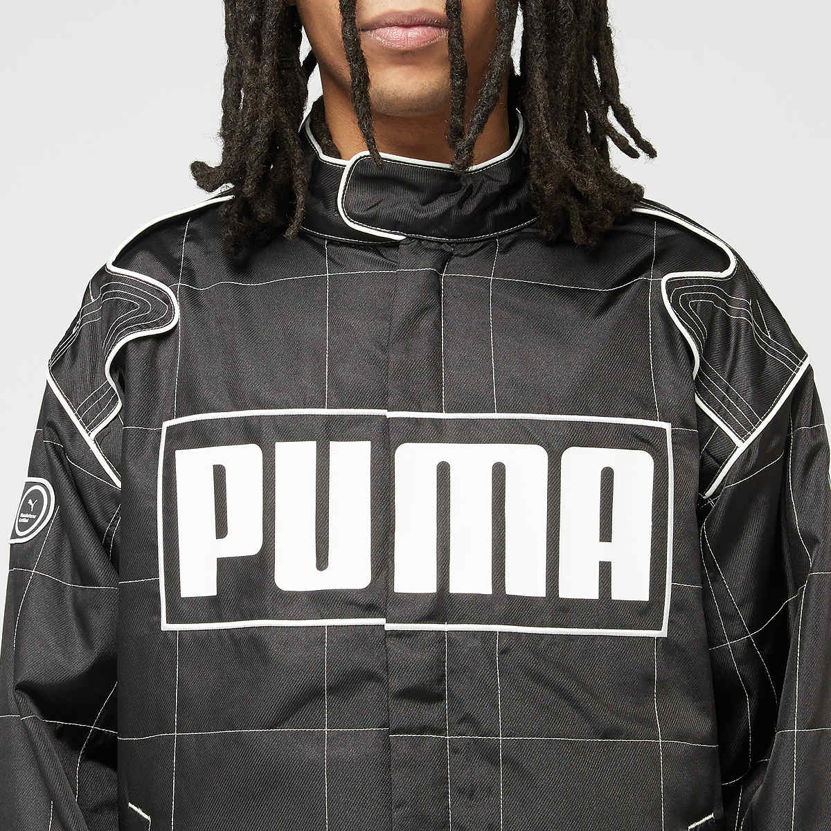 Puma Archive Seasonal Relaxed Racer Jacket men Bomberjacks zwart Maat L Kleding