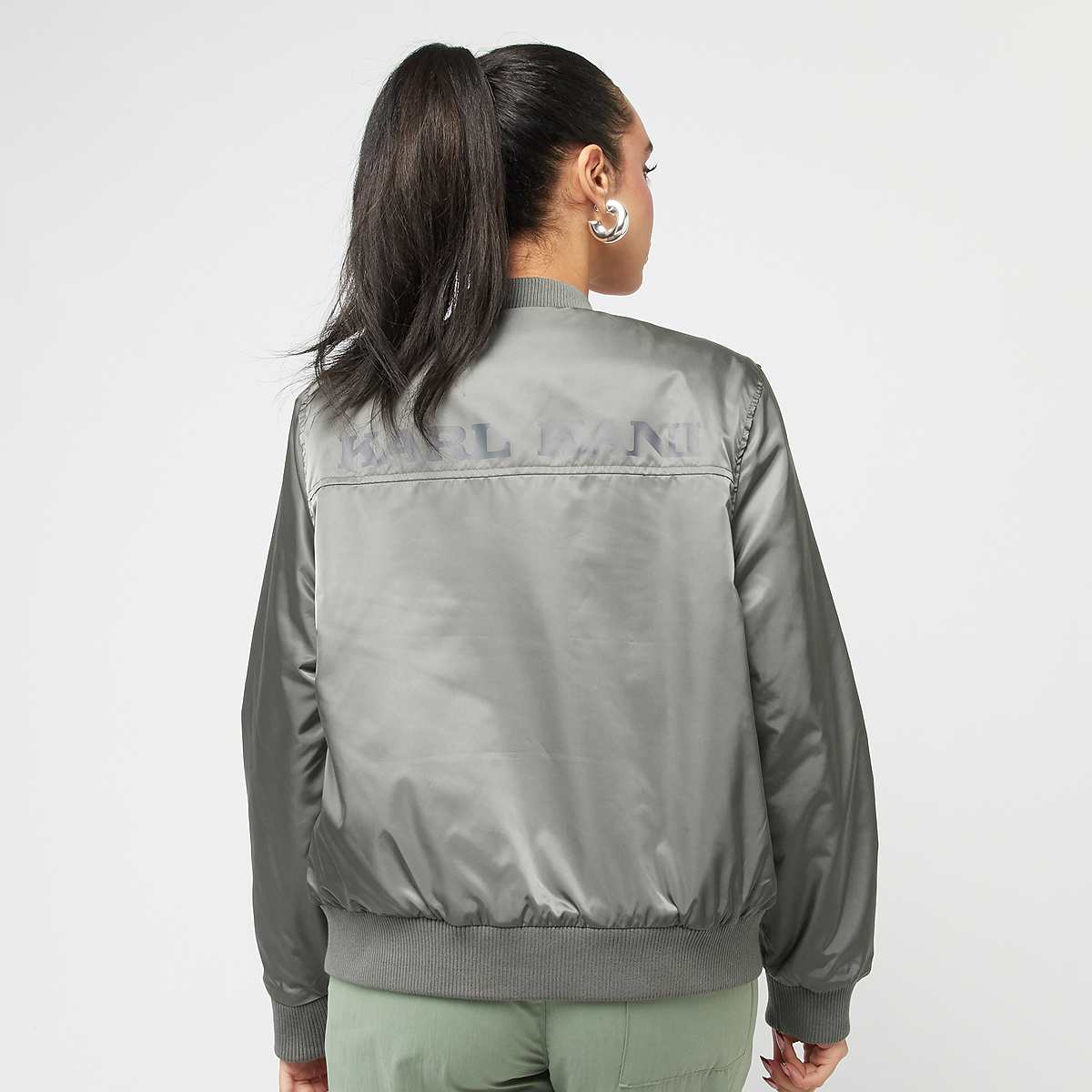Karl Kani OG Bomber Jacket Women Bomberjacks grijs Maat S Kleding