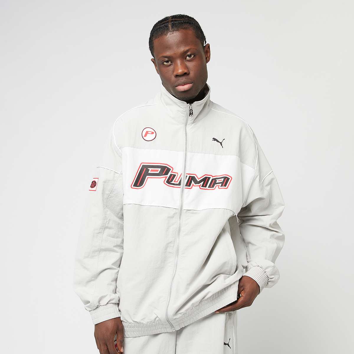 PUMA, SDS Relaxed Graphic Track Jacket WV, grey