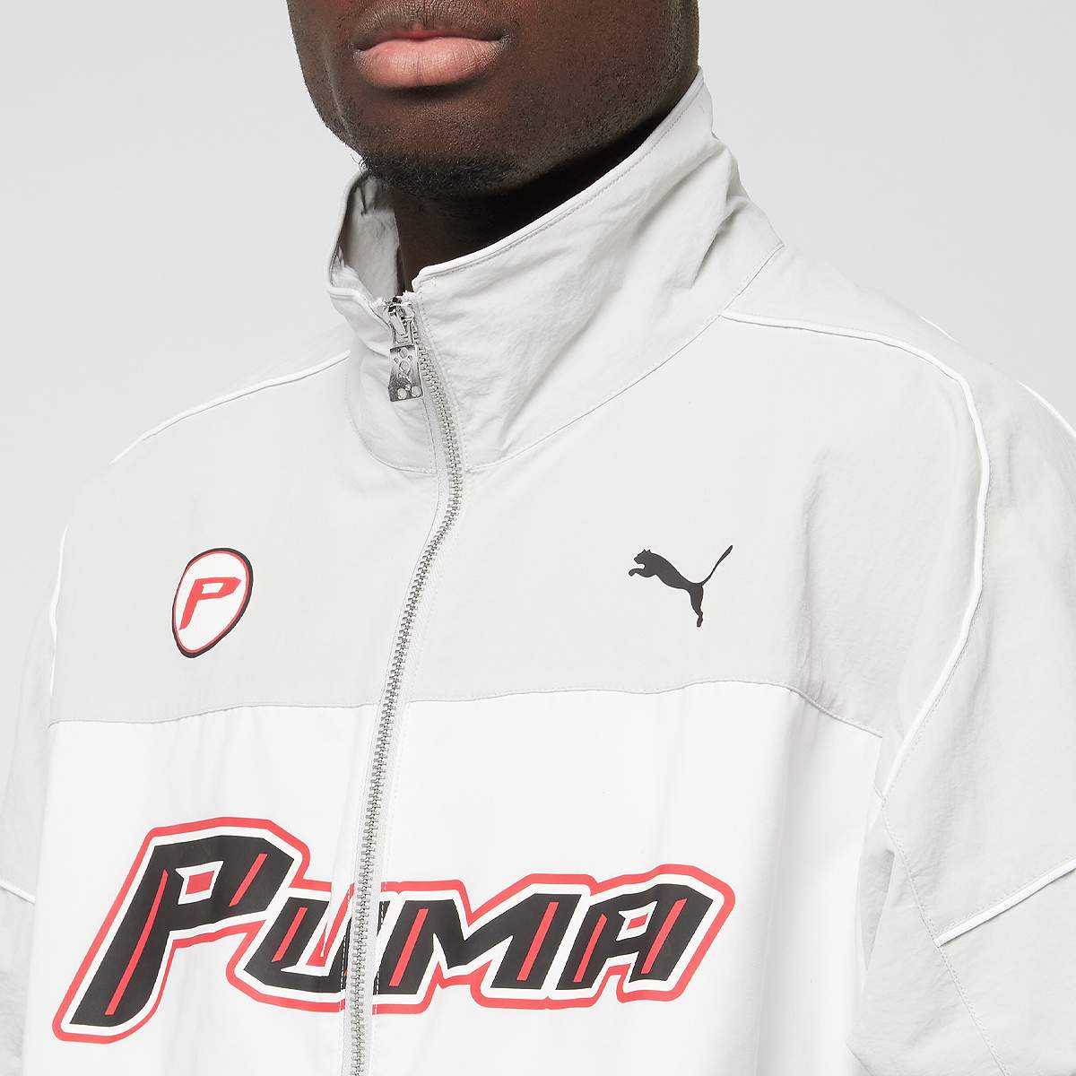 Puma SDS Relaxed Graphic Track Jacket WV men Trainingspakken grijs Maat L Kleding