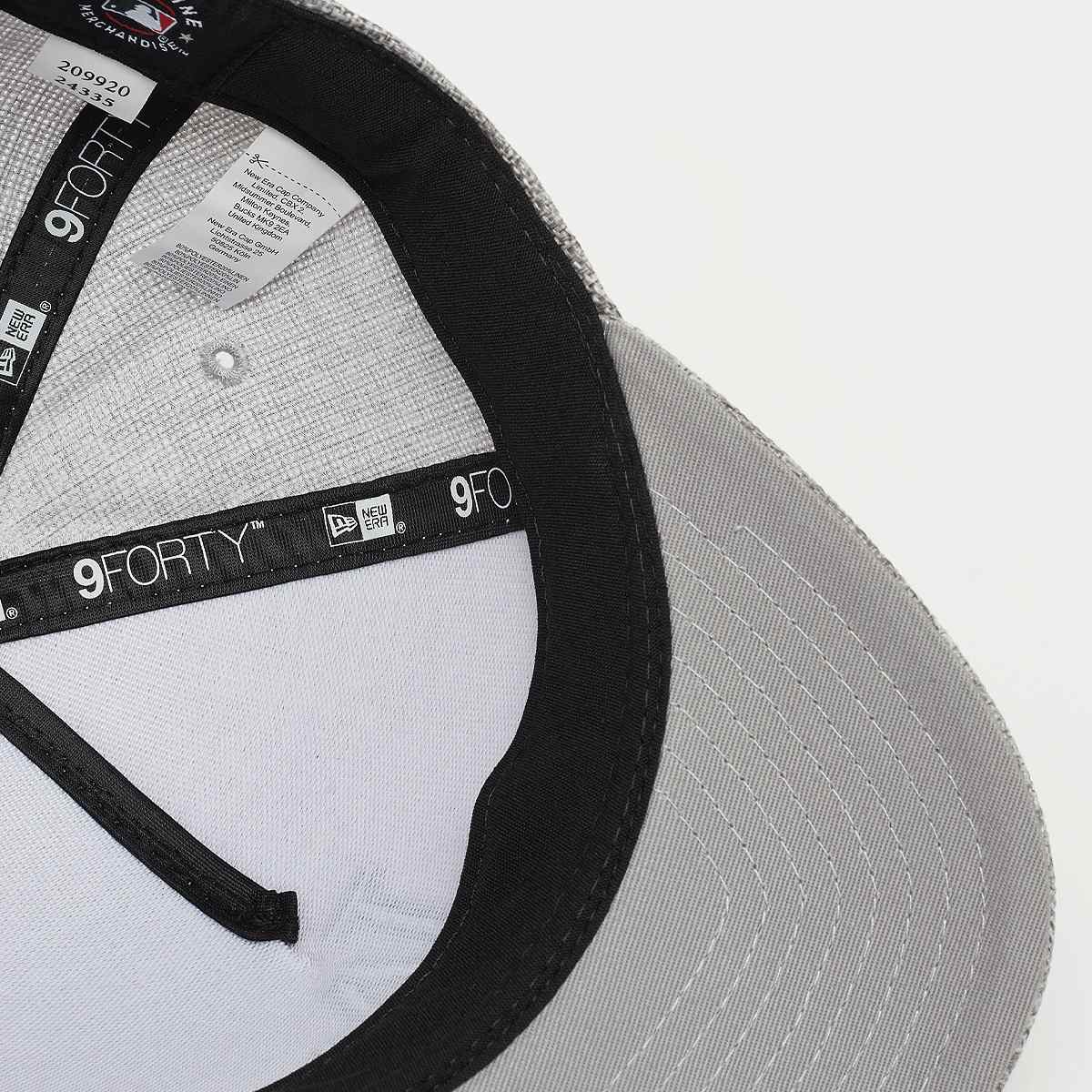new era 9FORTY Cotton Weave Los Angeles Dodgers unisex Caps grijs Maat ONE SIZE Accessoires