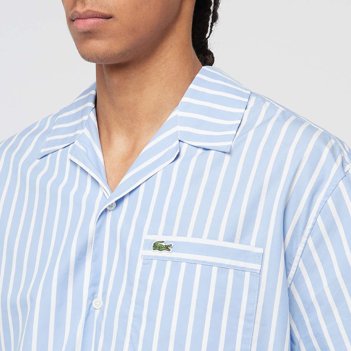Lacoste Oberhemd men Overhemden blauw Maat S Kleding