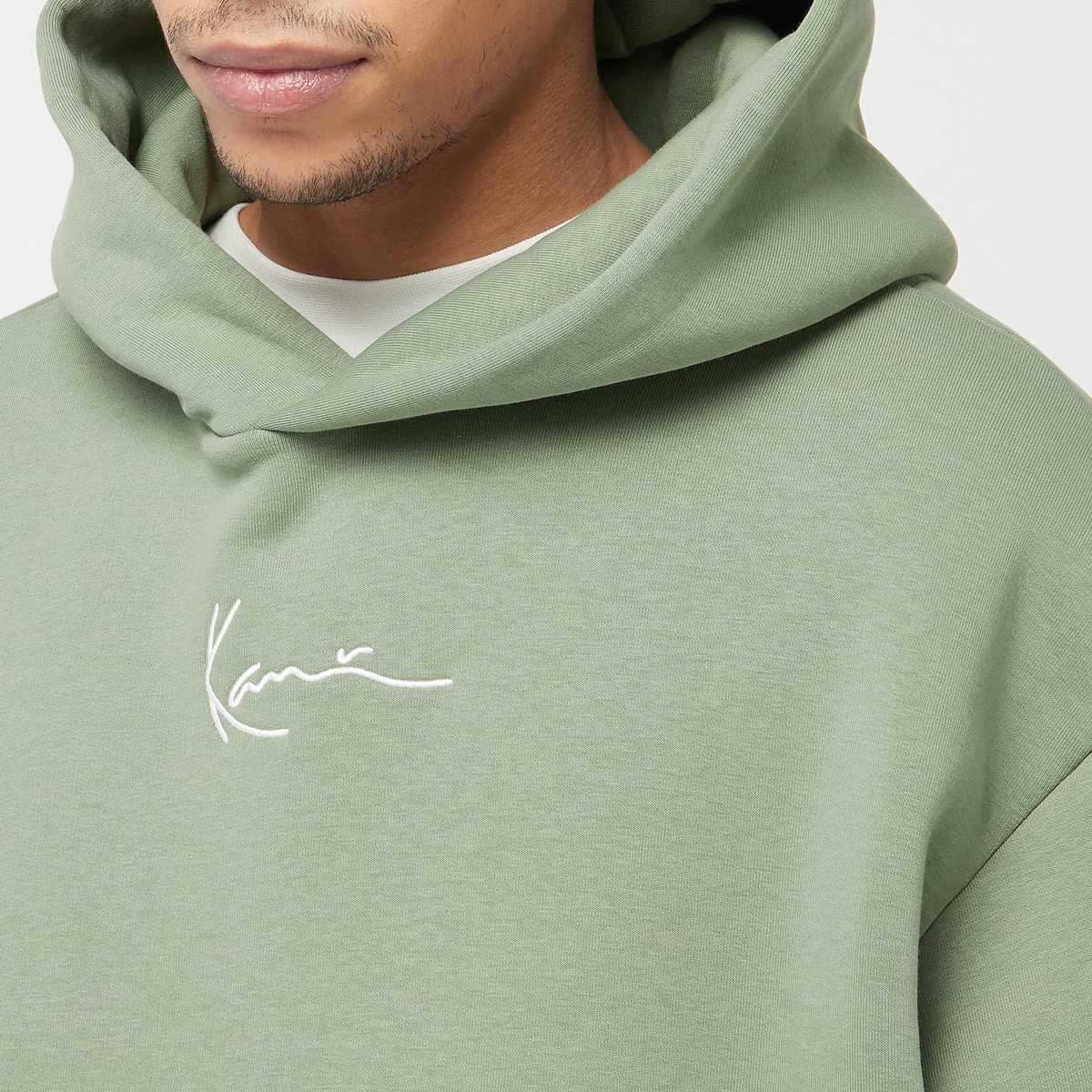 Karl Kani Small Signature Essential Oversized Hoodie Men Hoodies & Sweaters groen Maat S Kleding