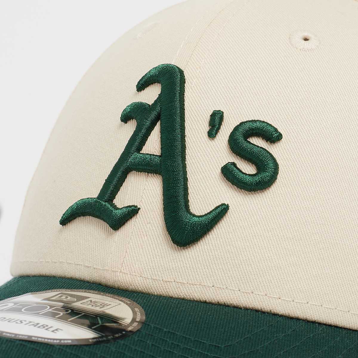 new era 9Forty Colourblock Oakland Athletics Caps in beige formaten: ONE SIZE