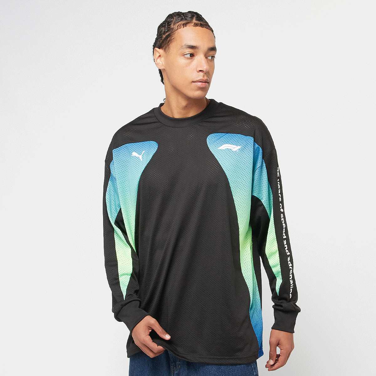 PUMA, F1 Oversized Longsleeve Tee, black