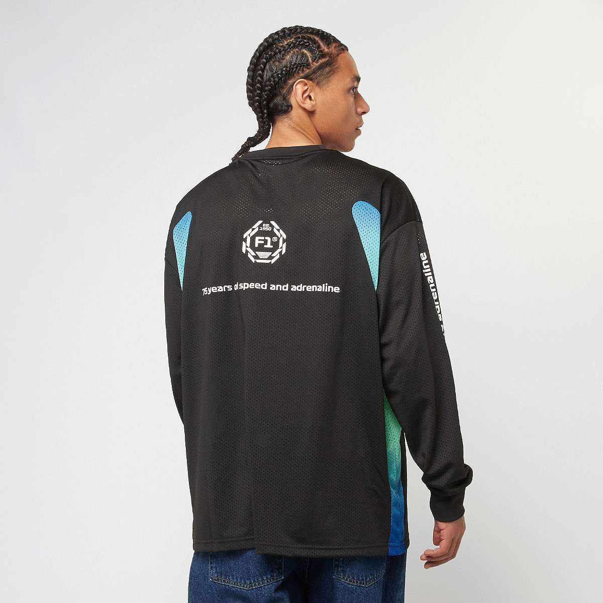 Puma F1 Oversized Longsleeve Tee men Longsleeves zwart Maat L Kleding