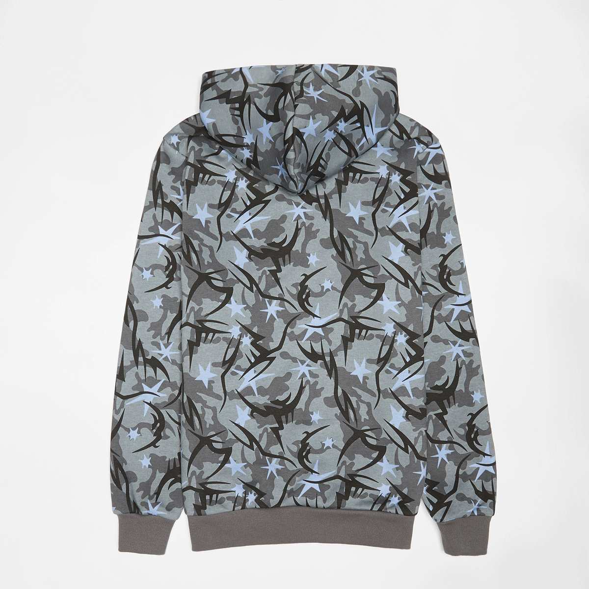 Karl Kani Star Camo Oversize Hoodie Junior Unisex Hoodies & Sweaters grijs Kleding
