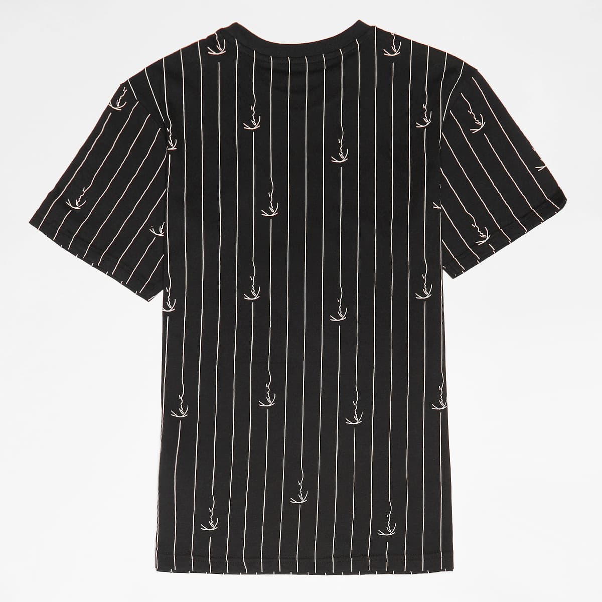 Karl Kani Signature Pinstripe Oversized Tee Junior Unisex T-Shirts zwart Kleding