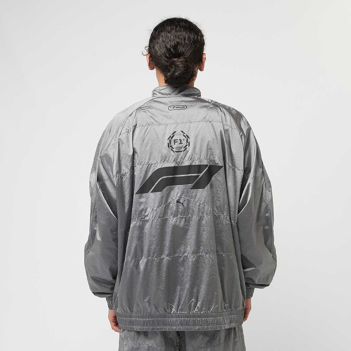 Puma F1 T7 Oversized Track Jacket men Trainingspakken zilver Maat L Kleding