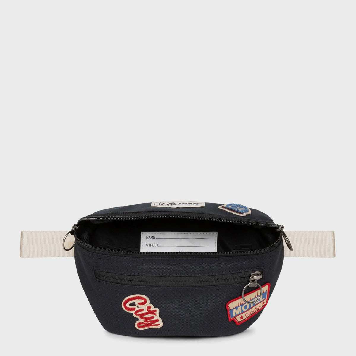Eastpak Springer Bottle Road To Patches unisex Heuptassen zwart Maat ONE SIZE Accessoires
