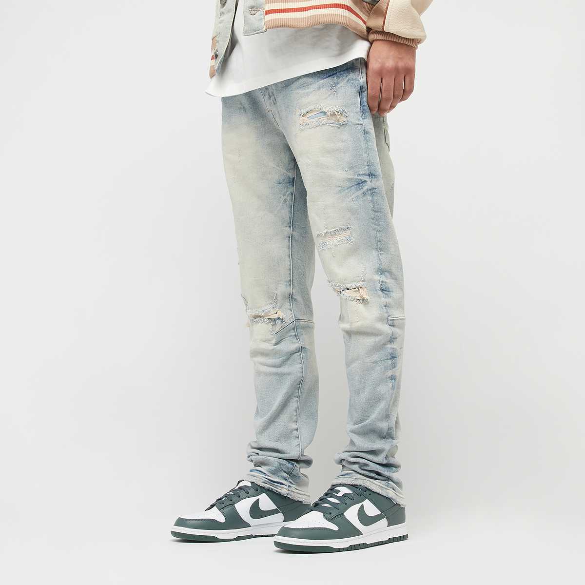 Smoke Rise, Wave Effect Jeans, blue