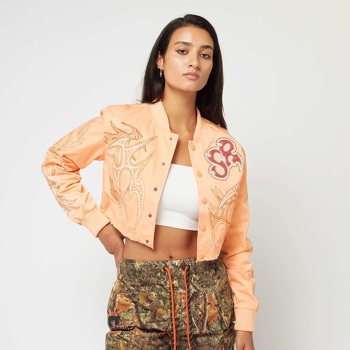 Smoke Rise, Coated Light Jacket, orange