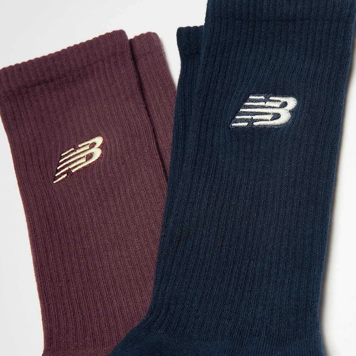 New Balance 2 PACK Embroidery Logo unisex Sokken multicolor Maat 39-42 Kleding