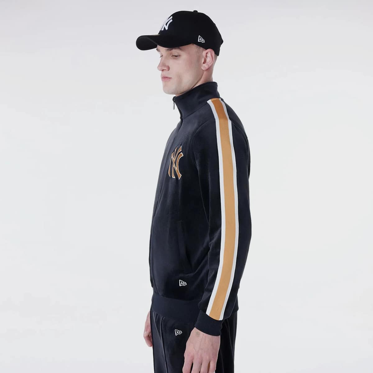 new era MLB Velour Track Top York Yankees men Trainingspakken zwart Maat S Kleding
