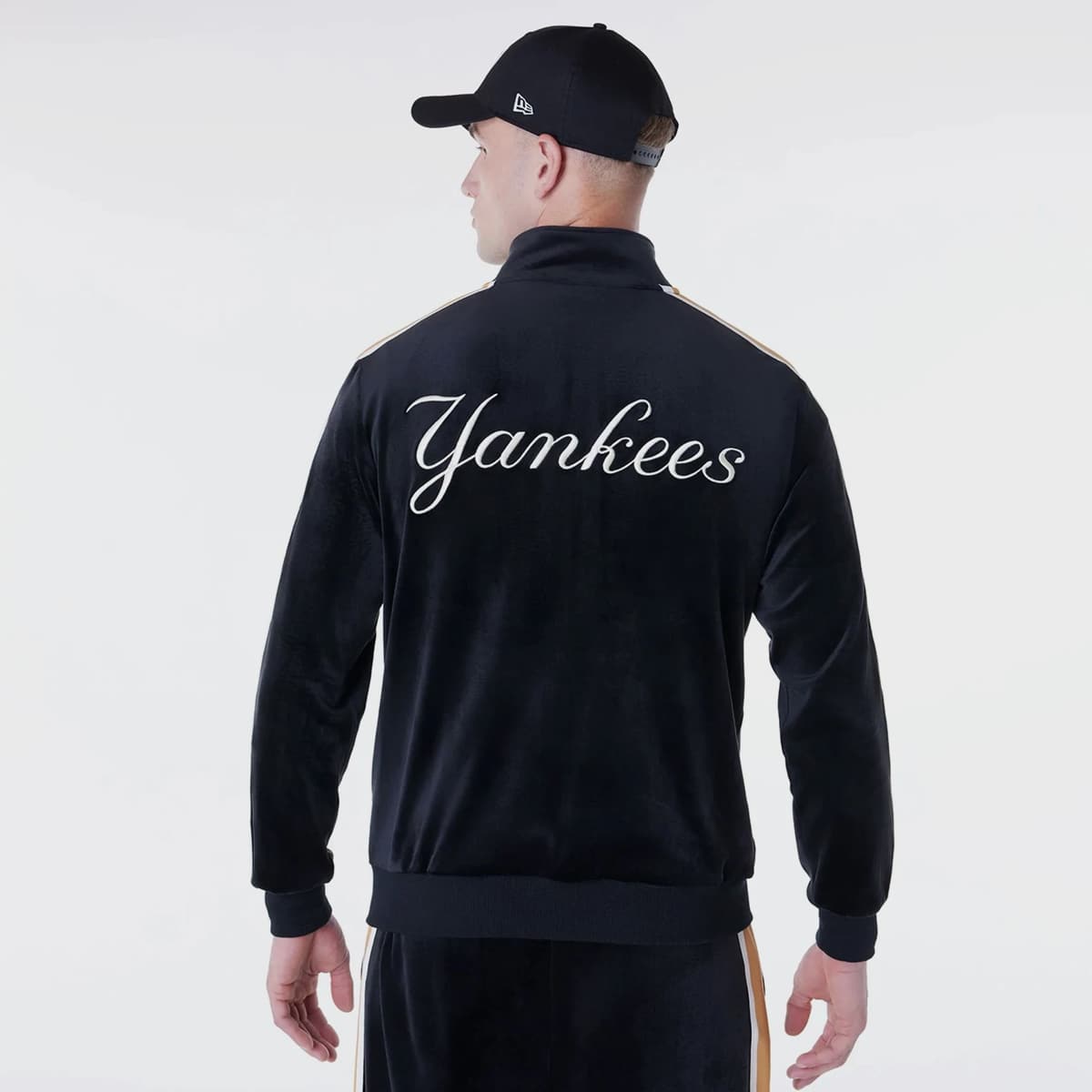 new era MLB Velour Track Top York Yankees men Trainingspakken zwart Maat S Kleding