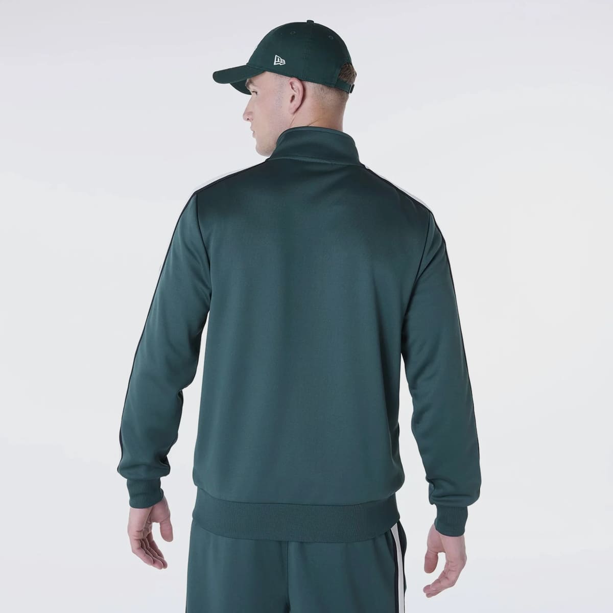 new era Track Jacket men Trainingspakken groen Maat S Kleding