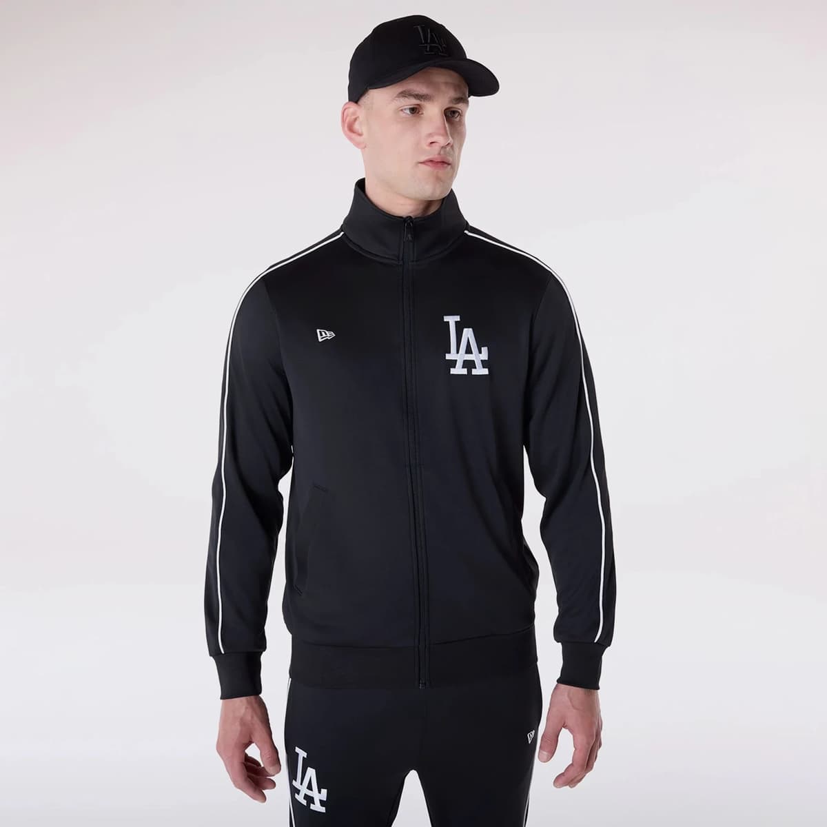 new era MLB Poly Track Set Los Angeles Dodgers men Trainingspakken zwart Maat S Kleding