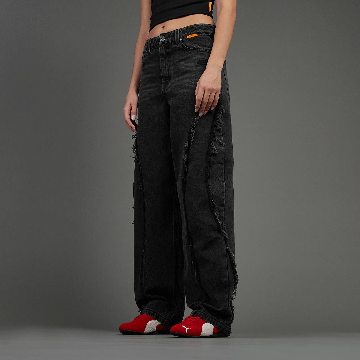 SNIPES, S Cube Inside Out Baggy Denim, grey