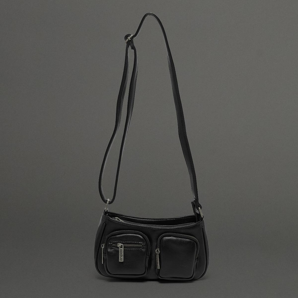 SNIPES, PU Handbag, black