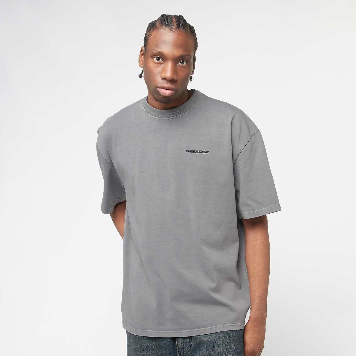 Unselected, Pegador, Logo Oversized Tee, grey (Sold-out)