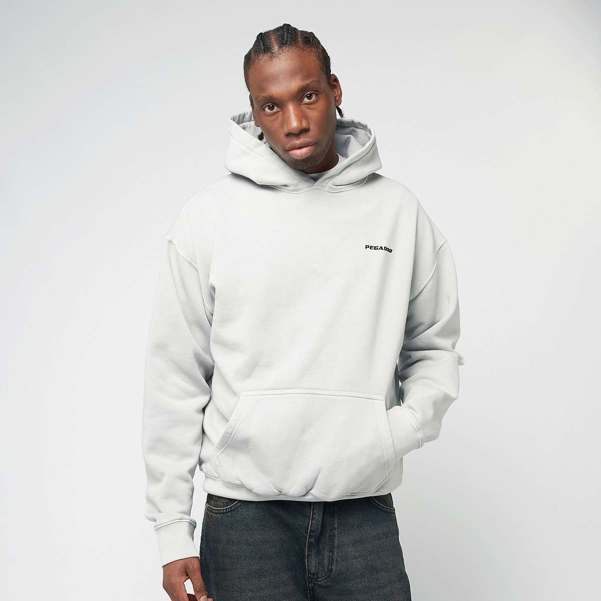 Pegador Logo Oversized Hoodie Men Hoodies & Sweaters grijs Maat XL Kleding