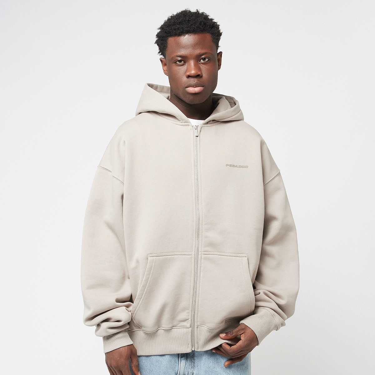 Unselected, Pegador, Logo Oversized Sweat Jacket, grey (Sold-out)