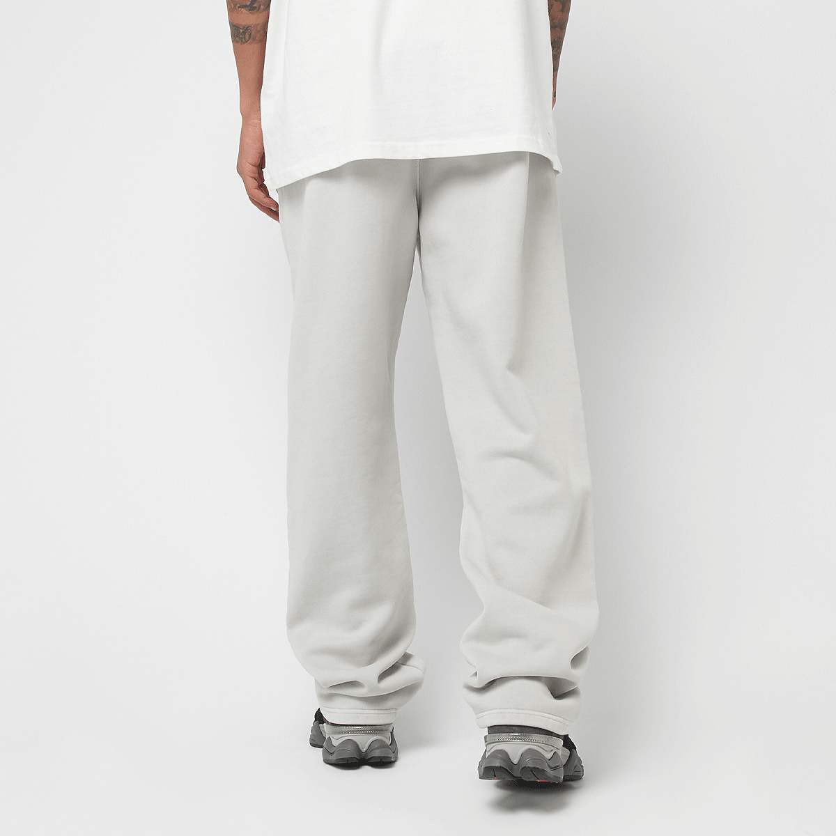 Pegador Logo Wide Sweat Pants Men Trainingsbroeken beige Maat S Kleding