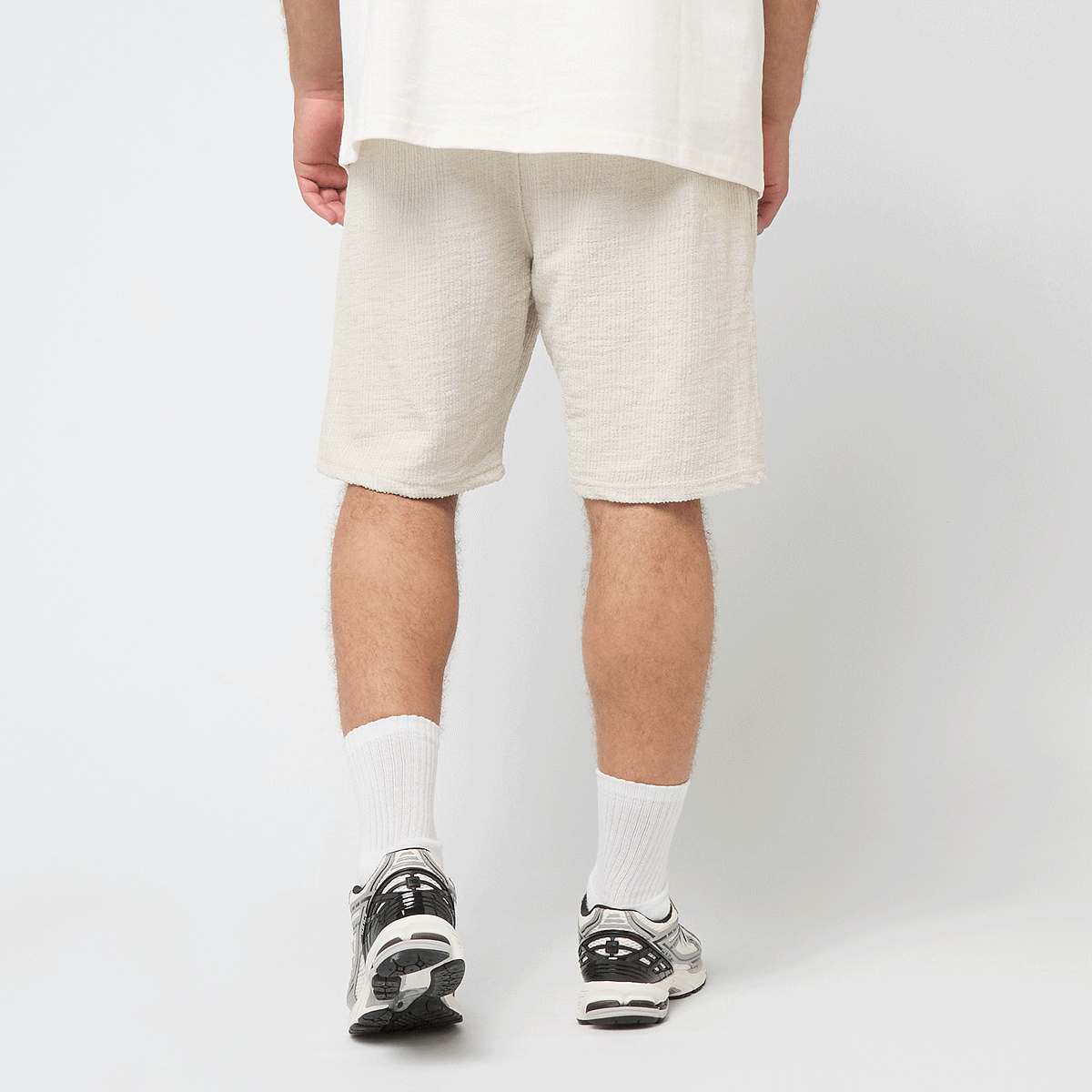 Pegador Libco Structured Knit Shorts in beige formaten: S