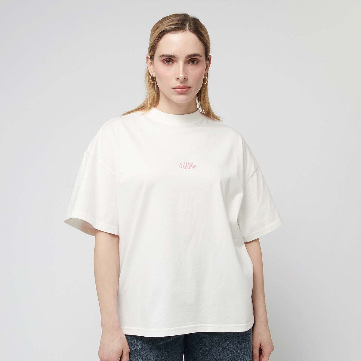 Pegador Kimi Oversized Tee Women T-Shirts & Polo's beige Maat XS Kleding