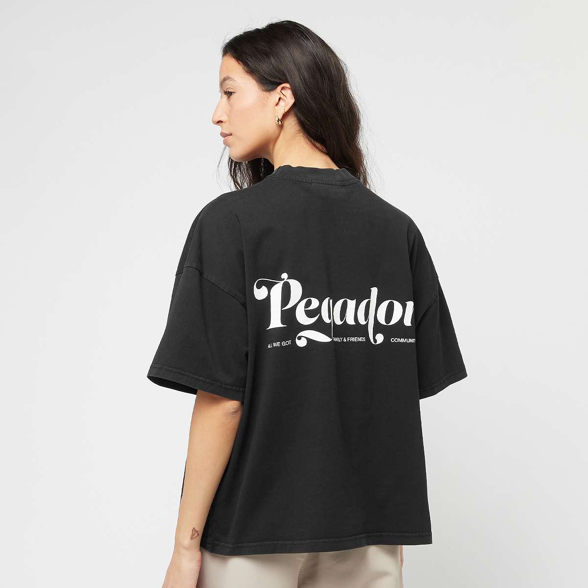 Pegador Sienna Oversized Tee wo T-Shirts & Polo's zwart Maat S Kleding
